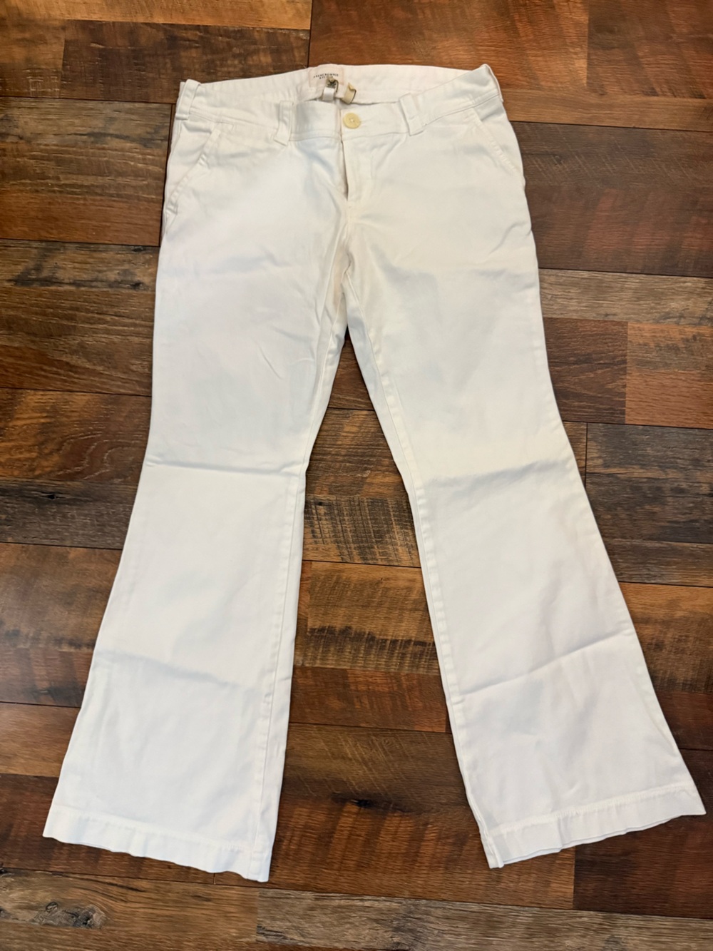 Abercrombie &Fitch White Lowrise trousers